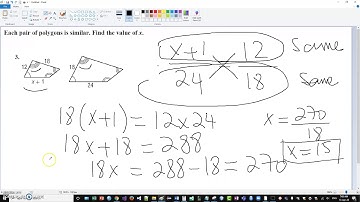Geometry Lesson 7-2 Similar Polygons Part 2