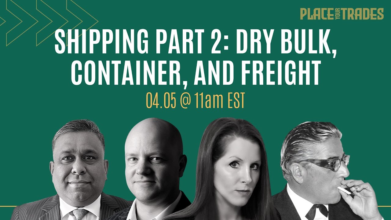 Shipping Pt 2: Dry Bulk, Container, & Freight w/ Craig Fuller, E Finley-Richardson, and Uresh Perera