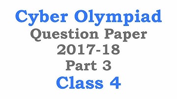 NCO Cyber Olympiad Class 4 Solved Questions Part 3