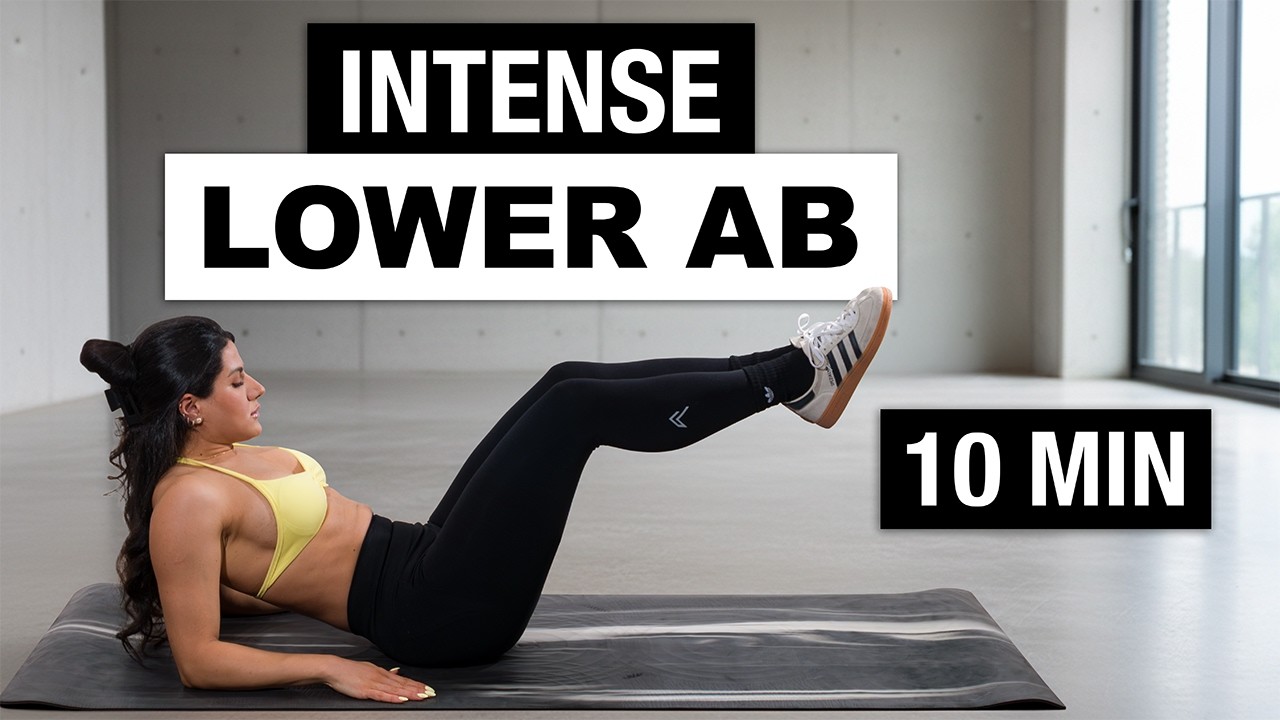 10 MIN INTENSE LOWER AB WORKOUT | No Equipment, At Home - YouTube