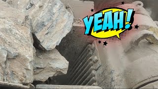 Super Giant Rocks crusher in action|Rubble Crusher|Master jaw Crusher|Quarry Crsher OPERATIONS#asmr