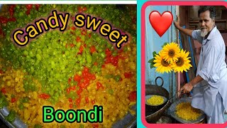 Pakistani sweet/ Traditional Bondi/how to make professional boondi/street food Pakistan Karachi