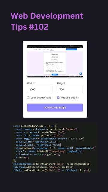 image compressor using javascript Resize any img with this project # ...