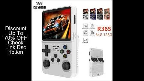 Open Source R36S Retro Handheld Video Game Console Linux System 3.5 Inch IPS Screen Portable Pocket