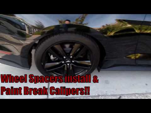 2015 Mustang Wheel Spacers & Paint Break Calipers