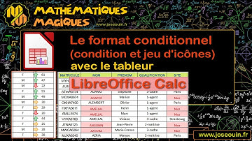 Le format conditionnel avec le tableur LibreOffice Calc