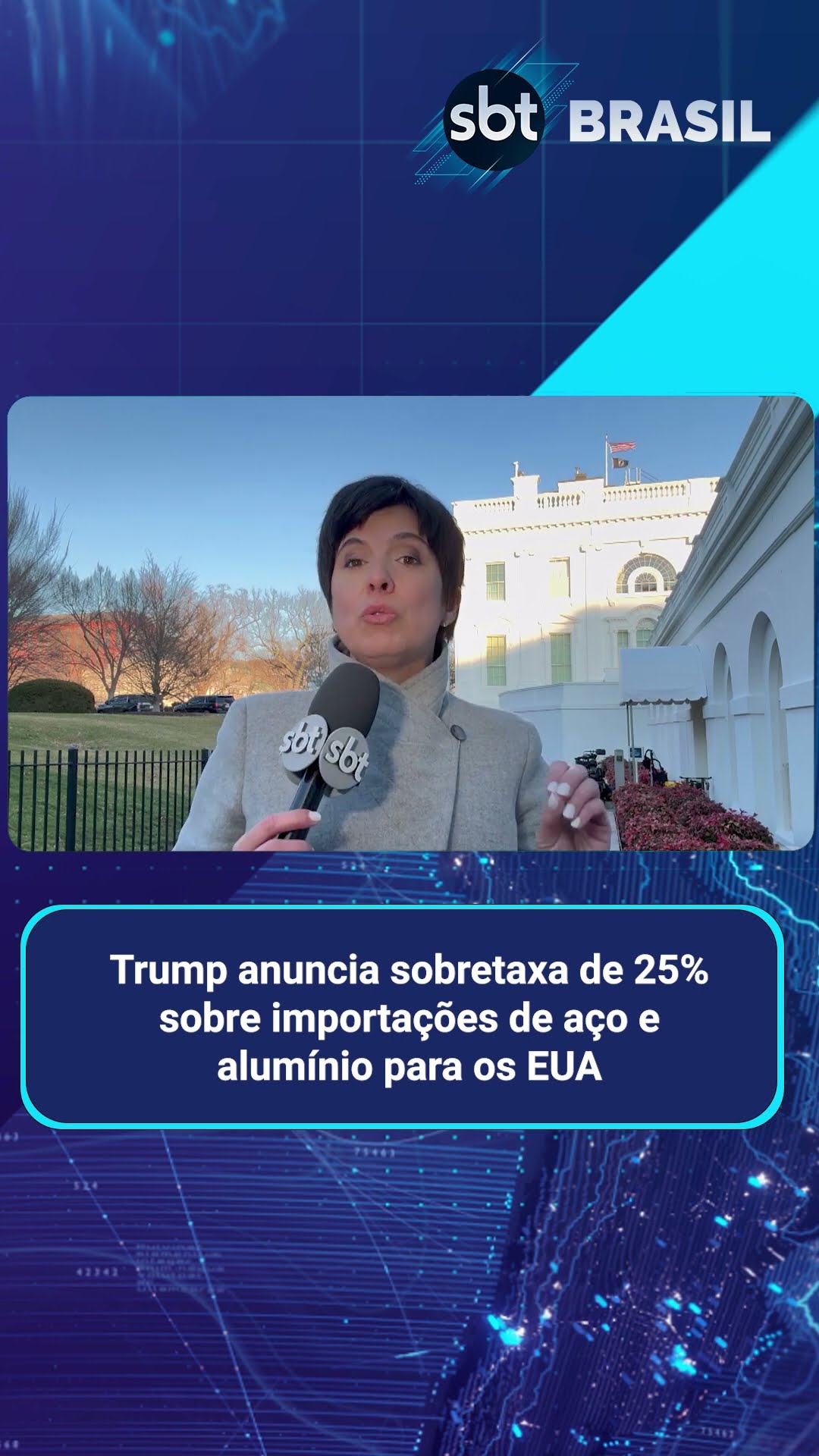 Trump anuncia tarifas de 25% sobre aço e alumínio nesta segunda (10) | SBT Brasil (10/02/25)
