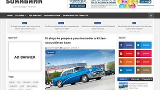 Sora Bank Blogger Template. | blog-templates.com