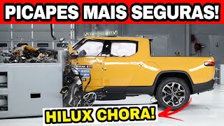 🚨 AS 10 PICAPES MAIS SEGURAS! HILUX, S10 E L200 CHORAM!