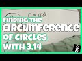 3.14を使用して円周を見つける