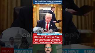 Ted Cruz Reacts to Trump vs. Pope Buzz 😳 #Shorts