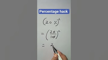 How to find percentage l Percentage hack l #shorts #shortsfeed #mathshack #learningmaths