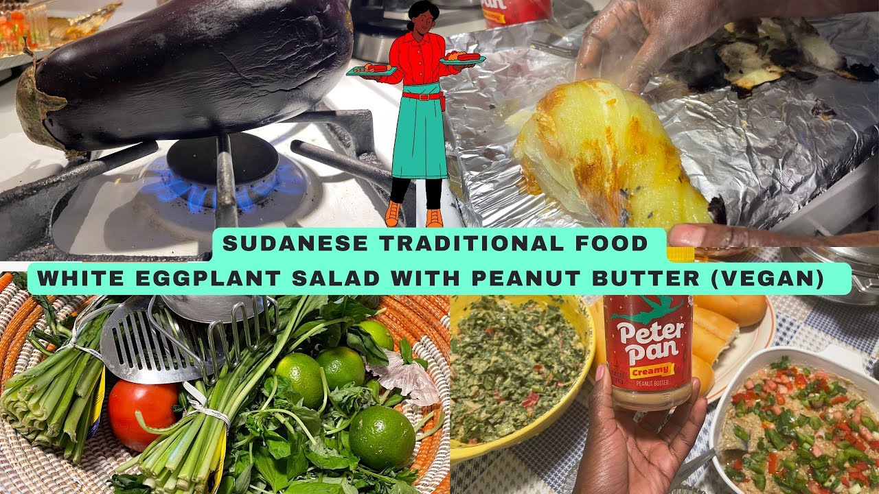 3/3 White eggplant with peanut butter Charred eggplant method Vegan