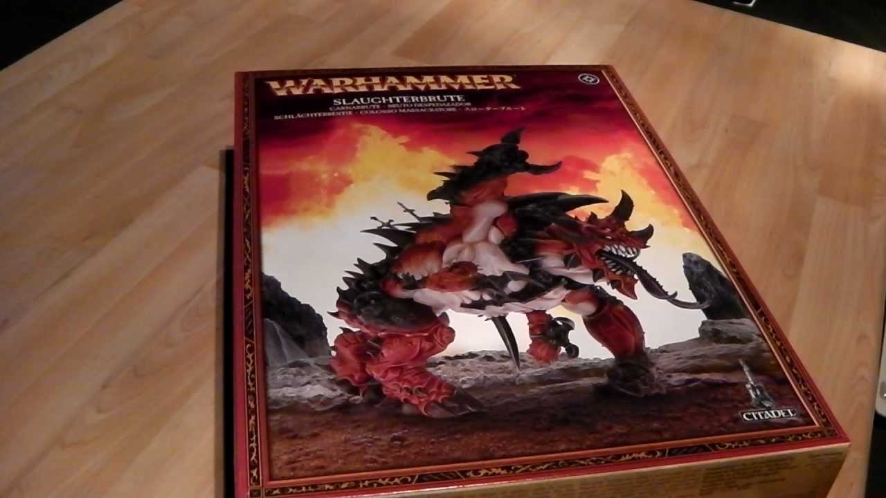 Warhammer - Slaughterbrute - Games Workshop: Multikit In Plastica Da 78 Pezzi Per Costruire Slaughterbrute O Mutalith Vortex Beast, Base 50x100mm, Modellismo Da Assemblaggio E Pittura