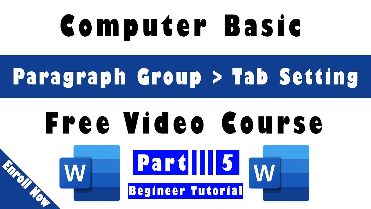 (5) Tab Setting အကြောင်း | Computer Basic Tutorials - YouTube