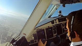 Dornier 328JET Cockpit View! CRQ-LAX