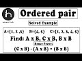 2.11 Ordered pair | Solved Example | Discrete Mathematics