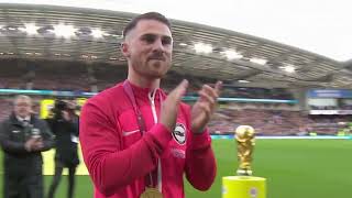 Brighton fans welcome back Argentina World Cup winner Alexis Mac Allister | Brighton 3 - 0 Liverpool