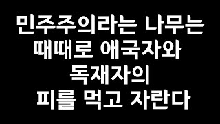 [인류의 문화유산 명연설] 민주주의는 피를 먹고 자란다 / 민경욱 부정선거 재판 최후진술 (Feat. 무혈시민혁명)