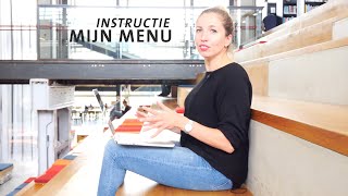 Instructie Hoe Mijn Menu Werkt