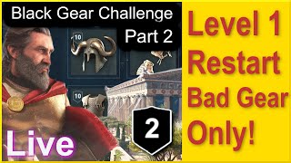 🔴 Assassins Creed Odyssey - Restart from Level 1 - With only Common Items - On Nightmare! - Part 2