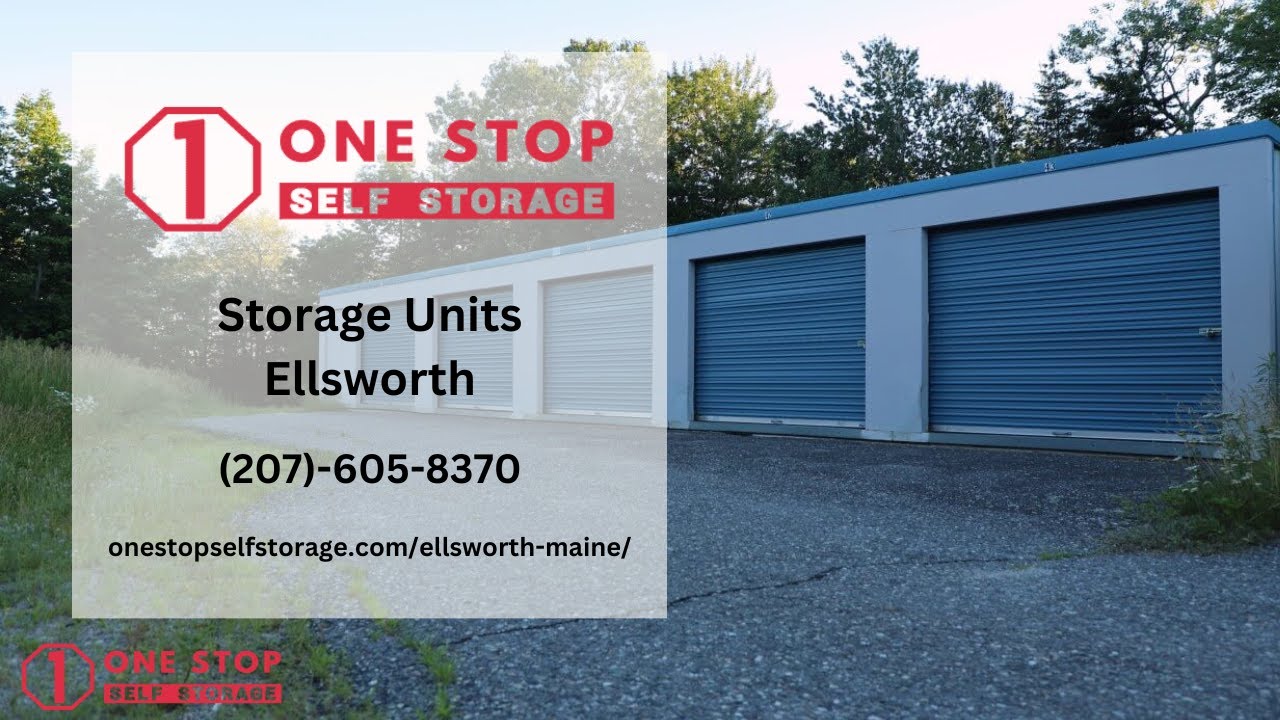 Storage Unit in Ellsworth ME - One Stop Self Storage - YouTube