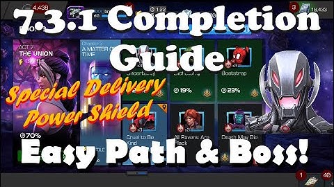 Act 7.3.1 Easy Path & Ultron Boss | Special Delivery & Power Shield | Marvel Contest of Champions