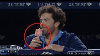 Mlb eating during the game (hd) players in dugout game!! j1:9