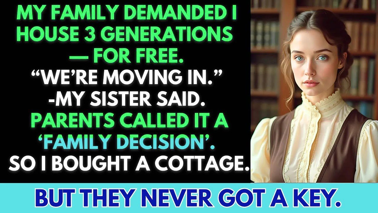My Family Demanded I House 3 Generations for FREE — So I Bought a Cottage, and They NEVER Got a Key