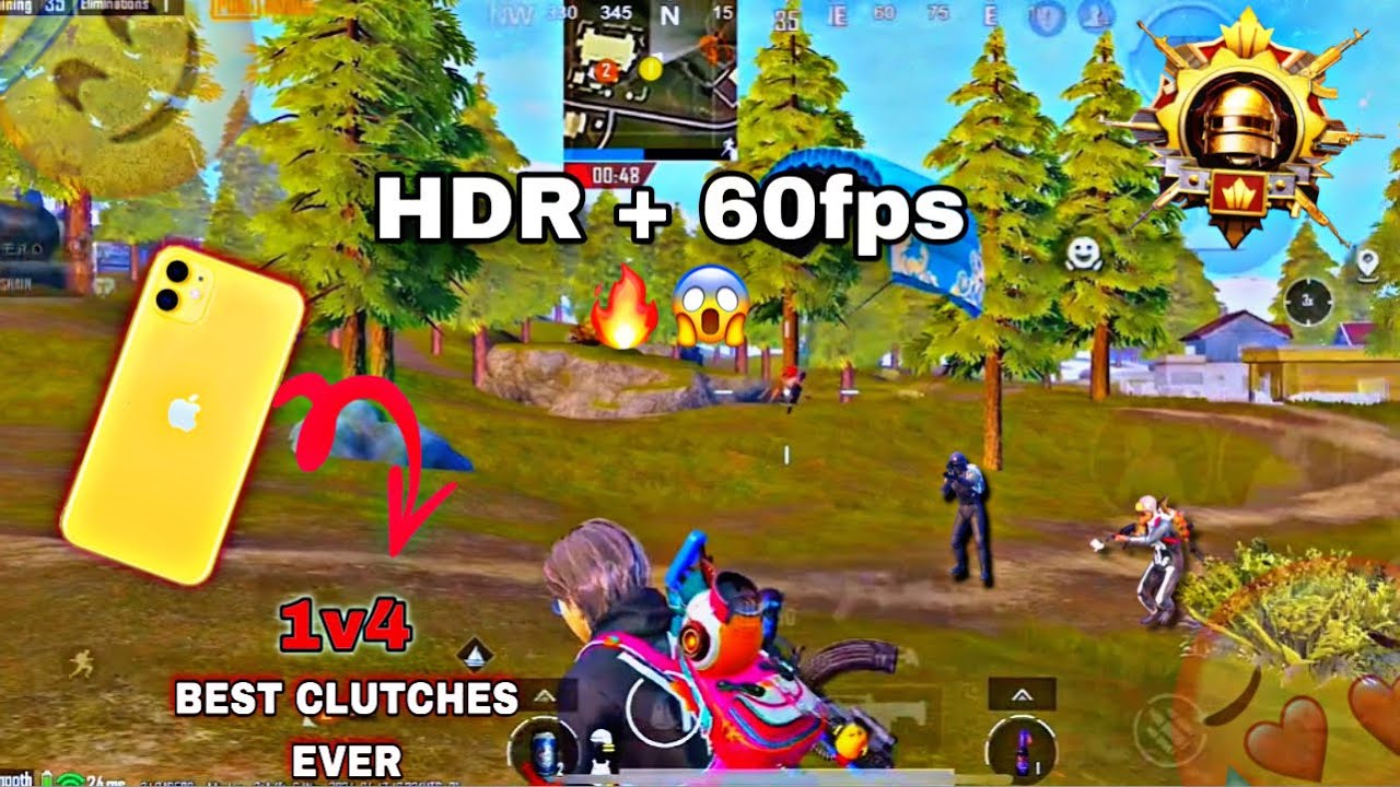 BEST CLUTCHES EVER / iPhone 11 🔥 /5finger full gyro/ PUBG MOBILE - YouTube