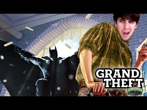 BATMAN IN GTA5 ROBBERY SPREE (Grand Theft Smosh)