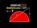 Difficulty Level 99 5% Can You Find h | Geometry Challenge