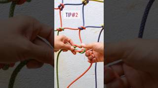 2 Tips Of Tying Rope Net/ Square Knot/ Reef Knot. #Knots #Shorts