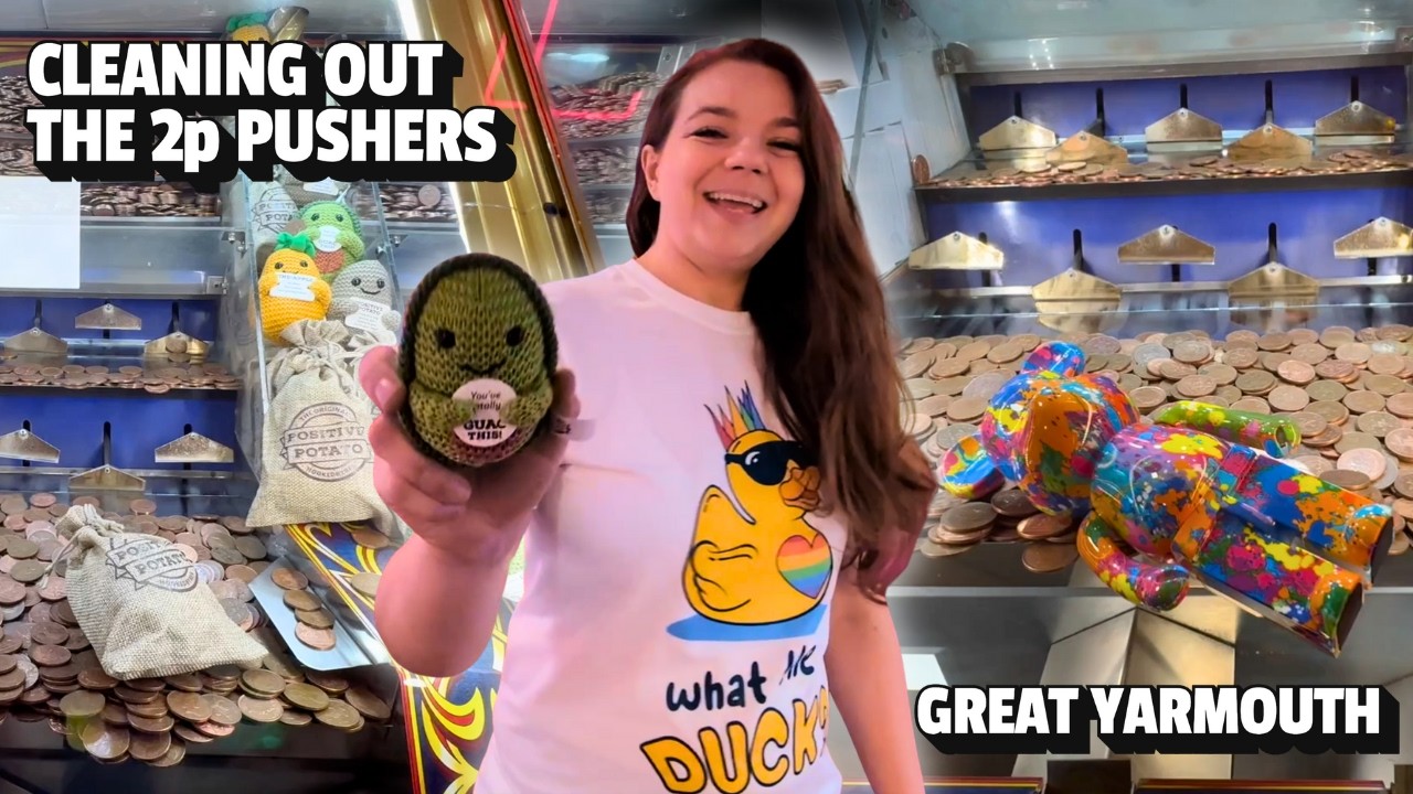 This Arcade has the Best Prizes in the 2p Pushers! Great Yarmouth. Plus Giveaway!