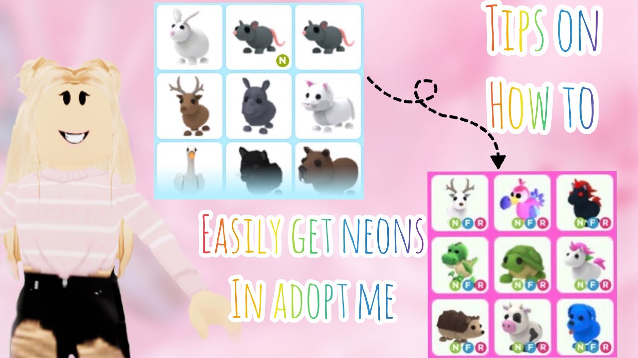 Tips On How To Easily Get Neons In Adopt Me Youtube