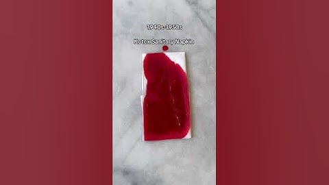The history of period products 🩸