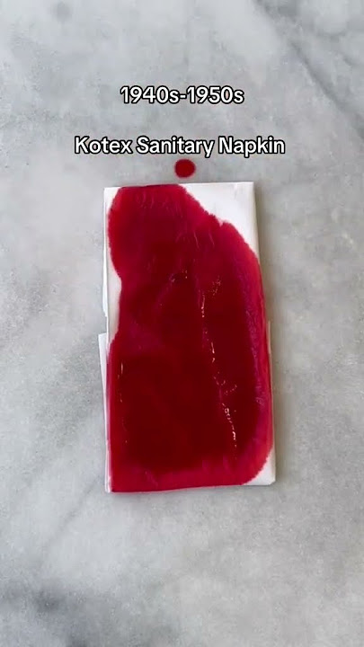 The history of period products 🩸