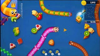 Worms Zone io Hungry Snake 🐍 Gameplay Walkthrough 🪱🐍 screenshot 2
