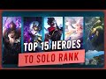 Top 15 Best Heroes For Solo Ranking (Jan 2026) | Mobile Legends