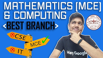Most Underrated Engineering Branch? Best? | Mathematics & Computing (MCE)