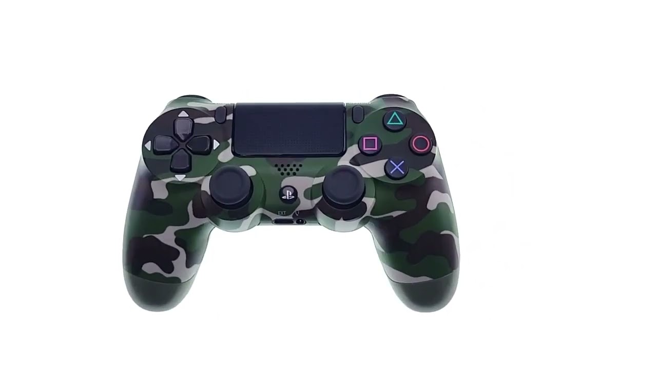 Sony PS4 DualShock V2 Green Camouflage Controller