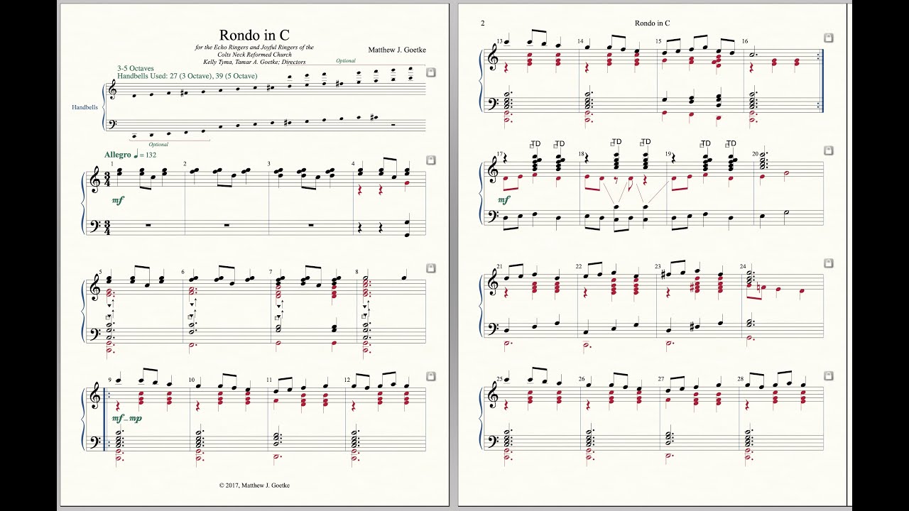 Rondo in C: 3-5 Octaves Level 2 - YouTube