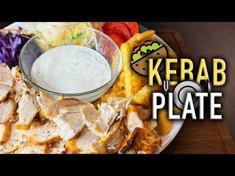 Kebab Chicken Plate. Turkish Traditional Recipe. #018