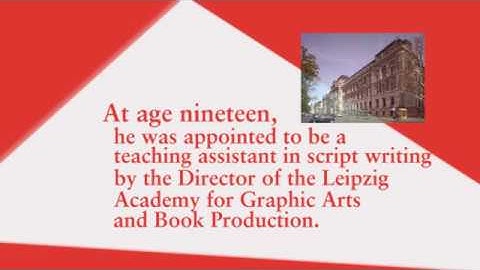 Jan Tschichold Kinetic Typography