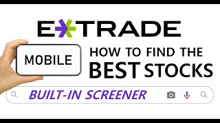 How to find the BEST STOCKS in the E-Trade App! 2022 How-To for Beginners! screenshot 5