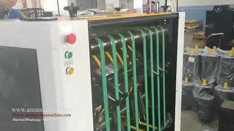 Semi auto Grooving machine testing before shipping