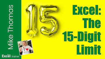 Excel: How to Prevent Excel Replacing Last Numbers with Zeros