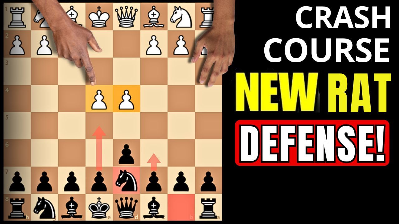 [CRASH COURSE] The Rat Defense That Destroys Every Chess Opening! - YouTube