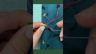 Simple hand stitching technique for attaching buttons perfectly #sewing #handmade #needlework #DIY