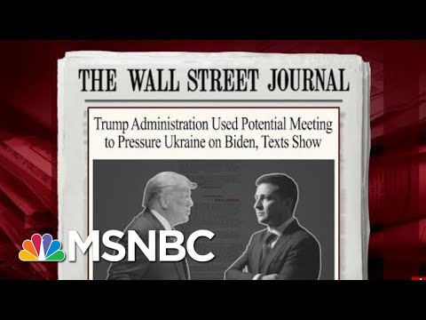 New Texts Show Pressure On Ukraine To Investigate Bidens | Morning Joe | MSNBC